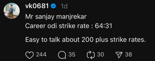 Vikash Kohli Thread Post